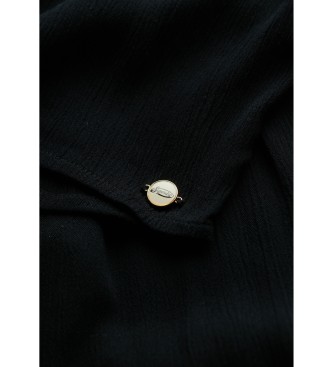 Superdry Bedruckter kurzrmeliger Jumpsuit schwarz