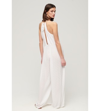 Superdry White embroidered jumpsuit