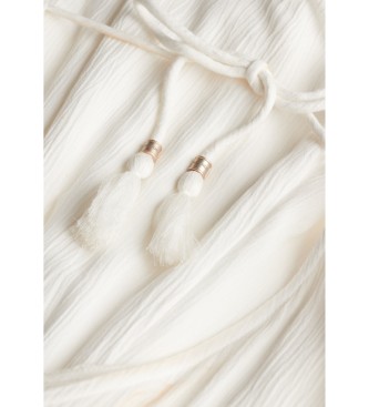 Superdry Bedruckter kurzrmeliger Jumpsuit wei