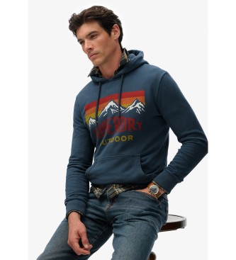 Superdry Mountain Relaxed sweat-shirt bleu