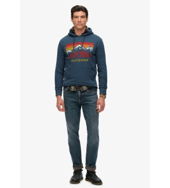 Superdry Mountain Relaxed sweat-shirt bleu