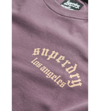 Superdry Neo Trad Tattoo Los T-shirt roze