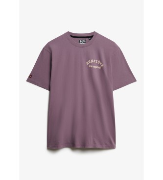 Superdry Neo Trad Tattoo Los T-shirt roze