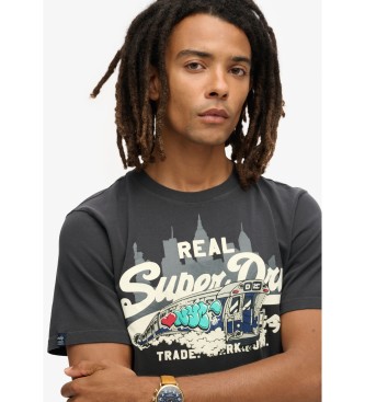 Superdry New York Vl Graphic T-shirt noir