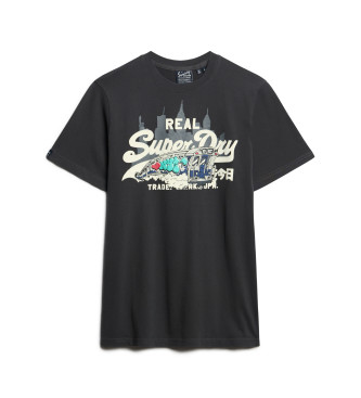 Superdry New York Vl Grafična majica črna