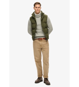 Superdry Gilet senza cappuccio verde Everest