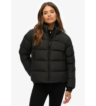 Superdry Sportowy płaszcz puchowy czarny