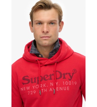 Superdry Sudadera NY Venue rojo