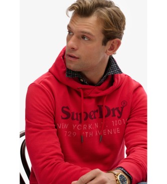Superdry Sudadera NY Venue rojo