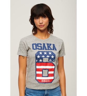 Superdry T-shirt gris Osaka 6