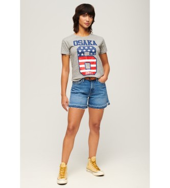 Superdry T-shirt gris Osaka 6