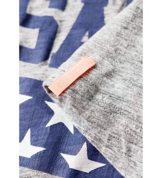 Superdry T-shirt gris Osaka 6