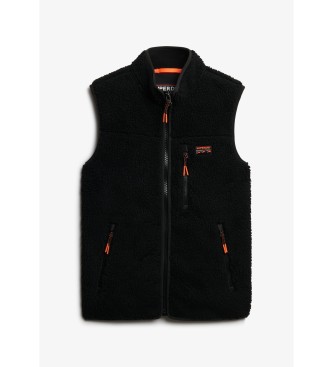 Superdry Fleece jopica za na prostem črna