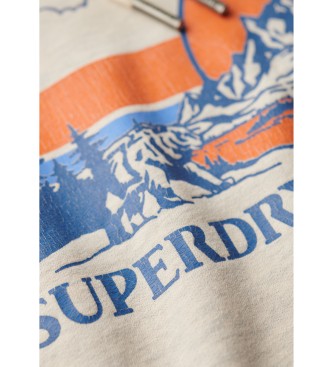 Superdry Outdoor Sweatshirt met grafische streep grijs