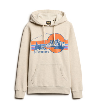 Superdry Sudadera Outdoor Graphic Stripe gris