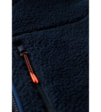 Superdry Outdoor Fleece Half Zip marinbl�