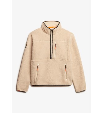 Superdry Polaire Half Zip Outdoor beige