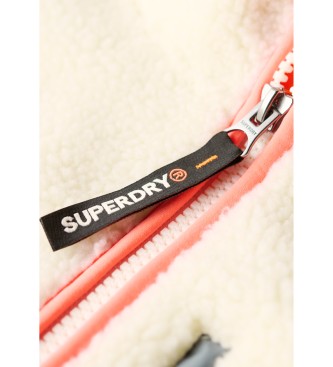 Superdry Zunaj Fleece Polovični flis z zadrgo Fleece beige