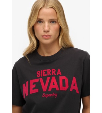 Superdry Koszulka Outdoor Location w kolorze czarnym