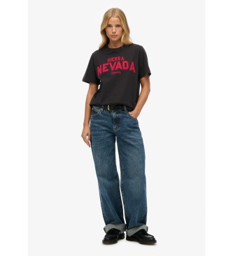 Superdry Koszulka Outdoor Location w kolorze czarnym