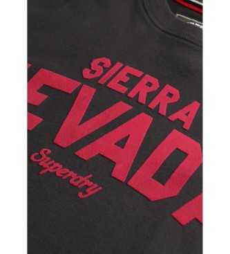 Superdry Koszulka Outdoor Location w kolorze czarnym