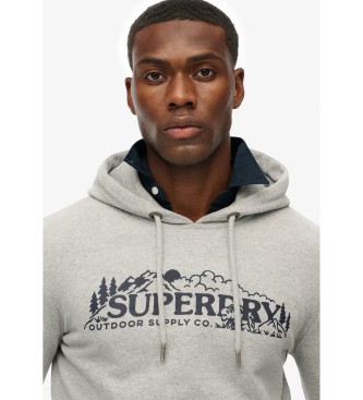 Superdry Outdoor Scene Capuche dcontracte grise