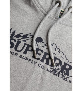 Superdry Outdoor Scene Capuche dcontracte grise