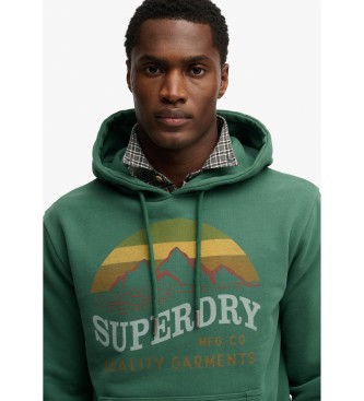 Superdry Berg sweatshirt groen