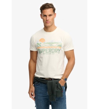 Superdry Na prostem Gorska majica bela