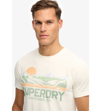 Superdry Na prostem Gorska majica bela