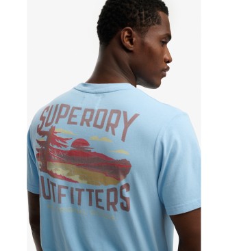 Superdry Na prostem Gorska majica modra