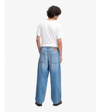 Superdry Oversized Rigid Washed Jeans hellblau