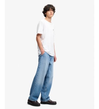 Superdry Oversized Rigid Washed Jeans hellblau