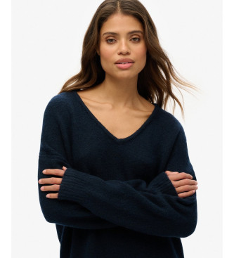 Superdry Prevelika obleka mornarske barve