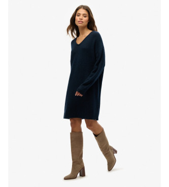 Superdry Prevelika obleka mornarske barve