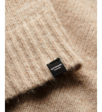 Superdry Prevelika bež obleka