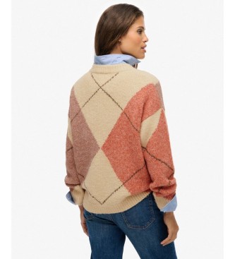 Superdry Mehrfarbiger Argyle-Pullover