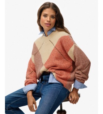 Superdry Mehrfarbiger Argyle-Pullover