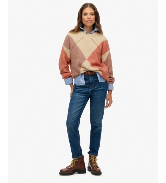 Superdry Mehrfarbiger Argyle-Pullover