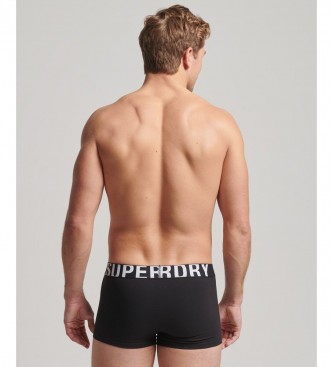 Superdry Pack of 2 organic cotton briefs with black logo
