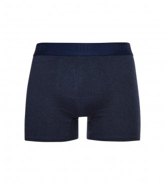 Superdry Pack of 2 boxer briefs in organic cotton navy