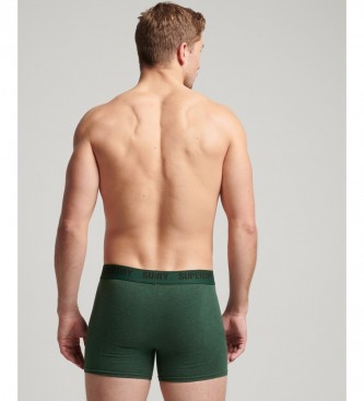 Superdry Pack of 2 boxer briefs organic cotton green