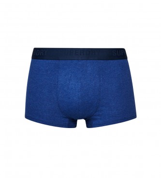 Superdry Pack of 2 organic cotton navy boxer shorts
