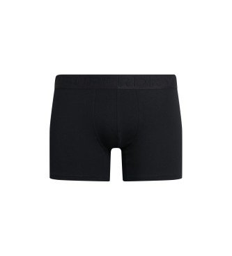 Superdry Paket 3 bokserjev Črna oblika
