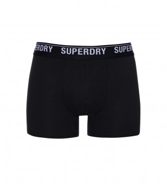 Superdry 3er-Pack Boxershorts aus Bio-Baumwolle orange, grau, schwarz