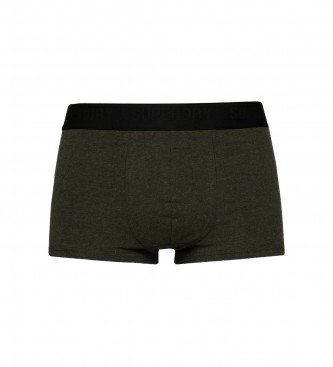Superdry Pack of 3 organic cotton boxer shorts green, black, grey