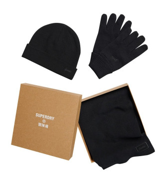 Superdry Pack d'accessoires : gants, écharpe et bonnet noir - ESD Store  mode, chaussures et accessoires - chaussures de grandes marques et  chaussures de créateurs