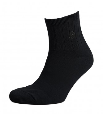 Superdry Confezione da 3 paia di calzini alla caviglia bianchi, grigi, neri