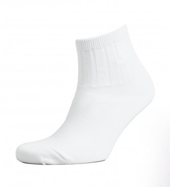 Superdry Conjunto de 3 pares de meias at ao tornozelo brancas, lilases e cor-de-rosa