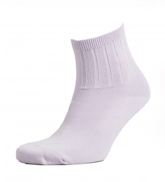 Superdry Lot de 3 paires de chaussettes  la cheville blanc, lilas, rose